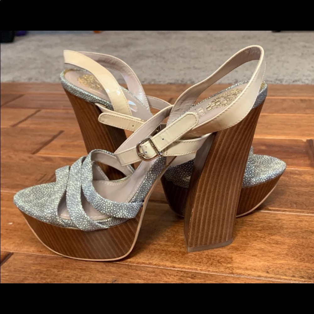 Vince Camuto strapping block heels